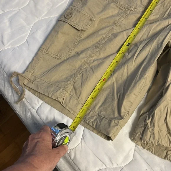 St. John's Bay Tan Cargo Shorts Casual Cotton Blend - Picture 5 of 6